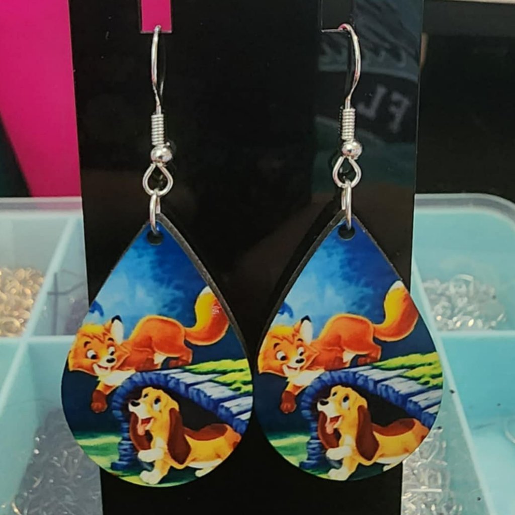 Fox And The Hound Movie Earrings 14$